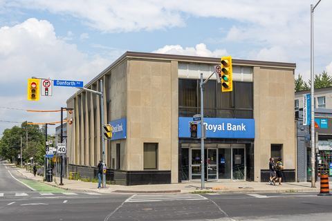 Succursale de la Banque Royale (RBC) sur l'avenue Danforth à Toronto