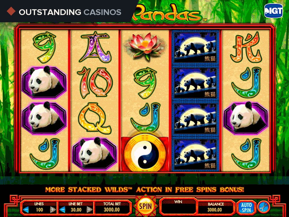 Play 100 Pandas By IGT