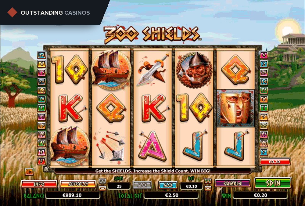Play 300 Shields Slot by NextGen Gaming For Free
