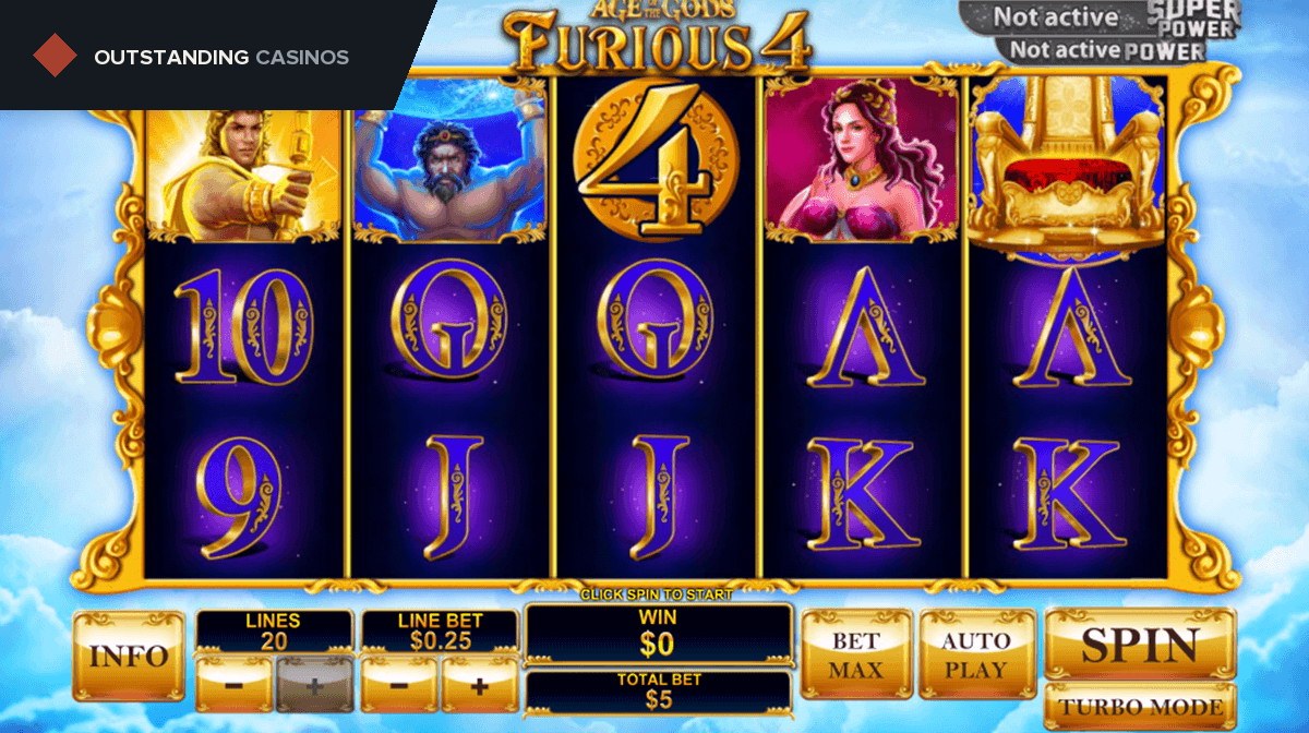 Play Age of the Gods: Furious 4 Slot by PlayTech For Free