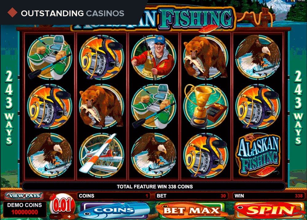 Play Alaskan Fishing by Microgaming