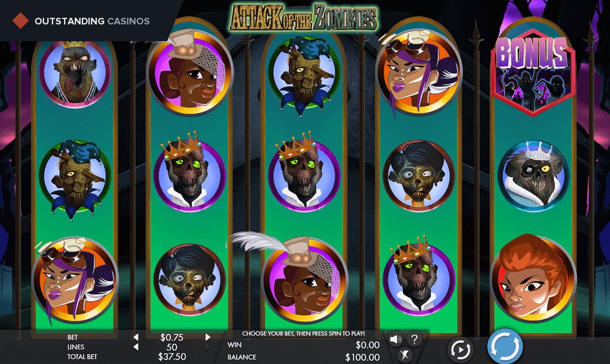 Play Attack of the Zombies By Genesis Gaming