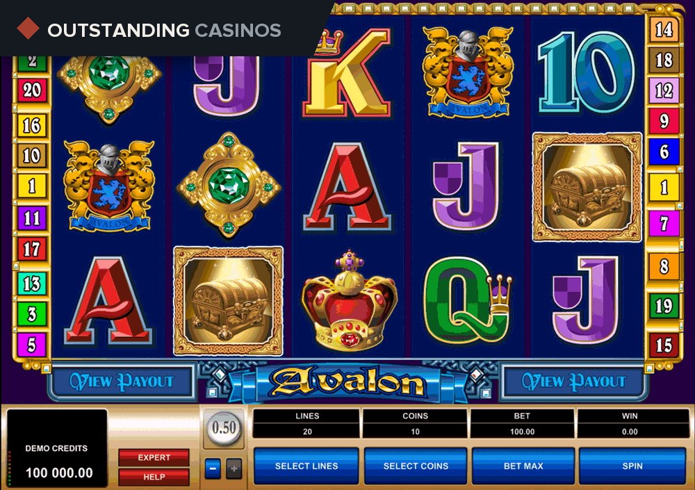 Play Avalon by Microgaming