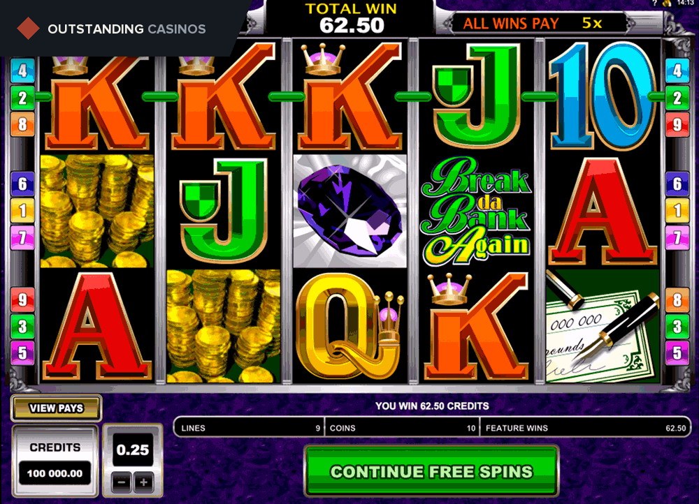 Play Break da Bank Again by Microgaming
