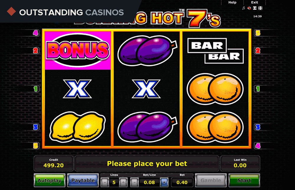 Play Burning Hot Sevens By Novomatic Info