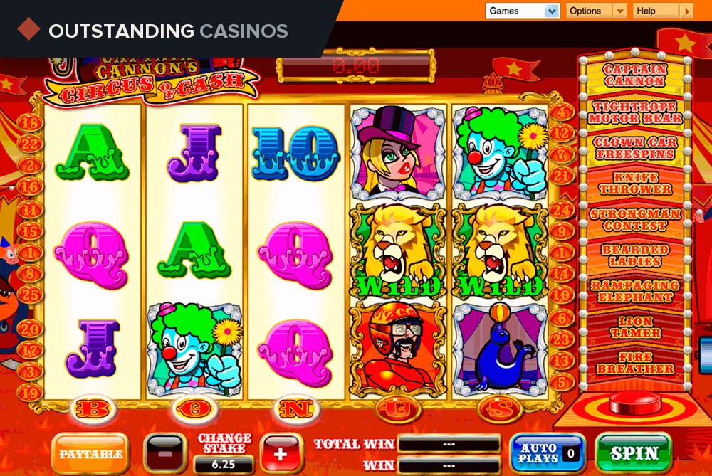 Play Captain Cannon’s Circus of Cash Slot Online by Ash Gaming For Free