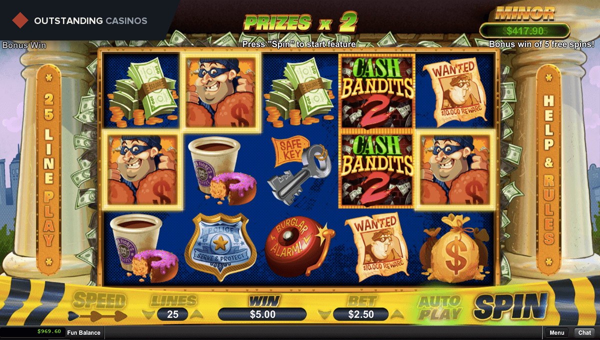 Play Cash Bandits 2 By RTG