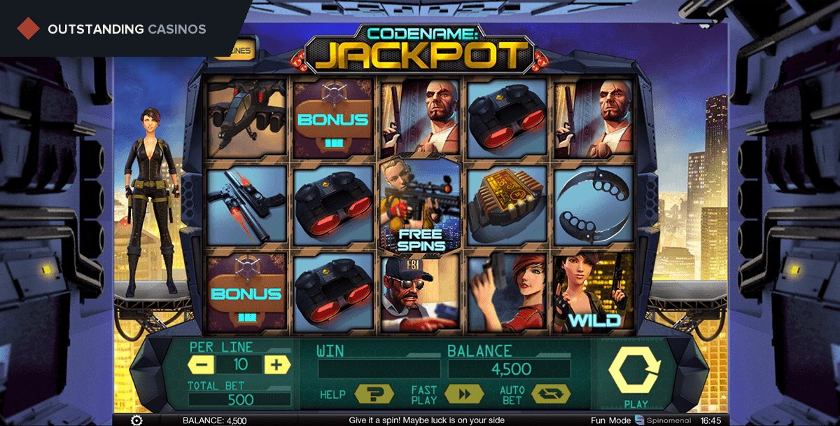 Play CodeName: Jackpot By Spinomenal