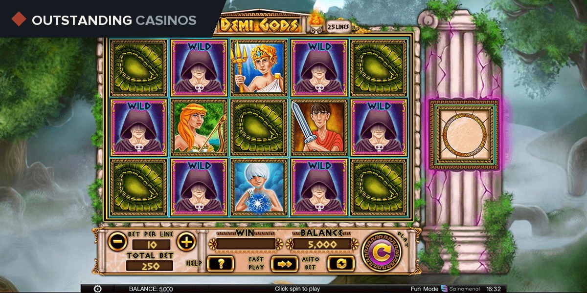Play Demi Gods By Spinomenal