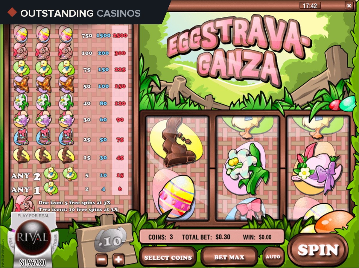 Play Eggstravaganza Slot by Rival For Free