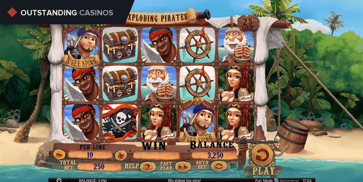 Play Exploding Pirates By Spinomenal