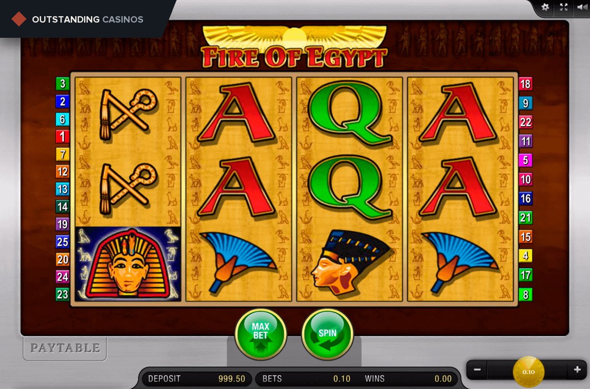 Play Fire of Egypt By Merkur