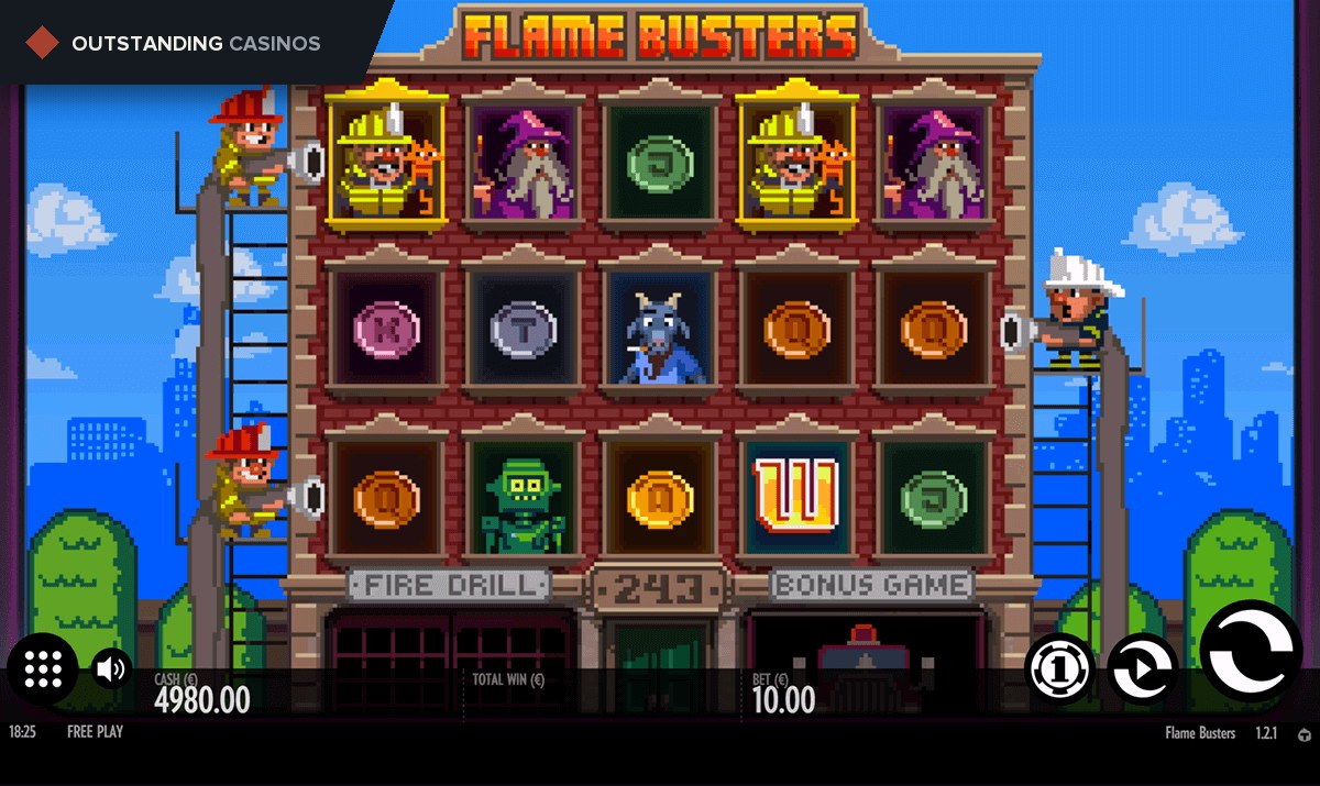 Play Flame Busters Slot Review Online by Thunderkick For Free
