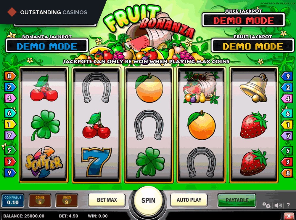 Play Fruit Bonanza By Play’n Go