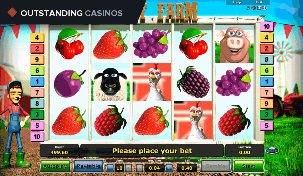 Play Fruit Farm By Novomatic Info
