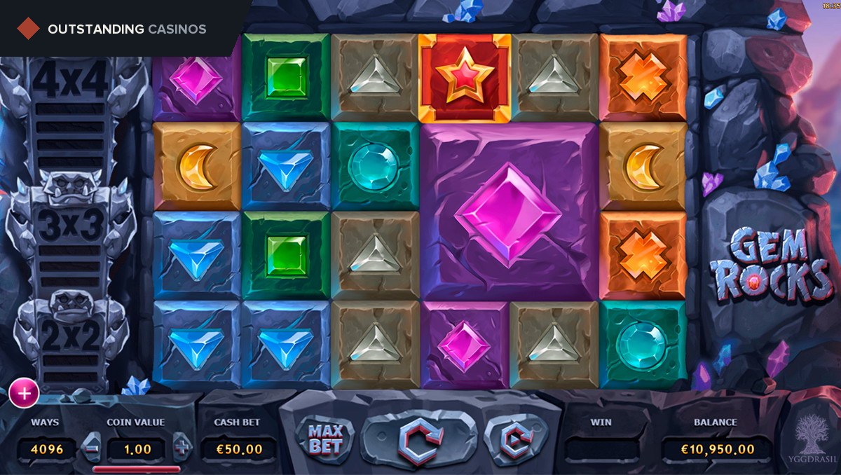 Play Gem Rocks By Yggdrasil
