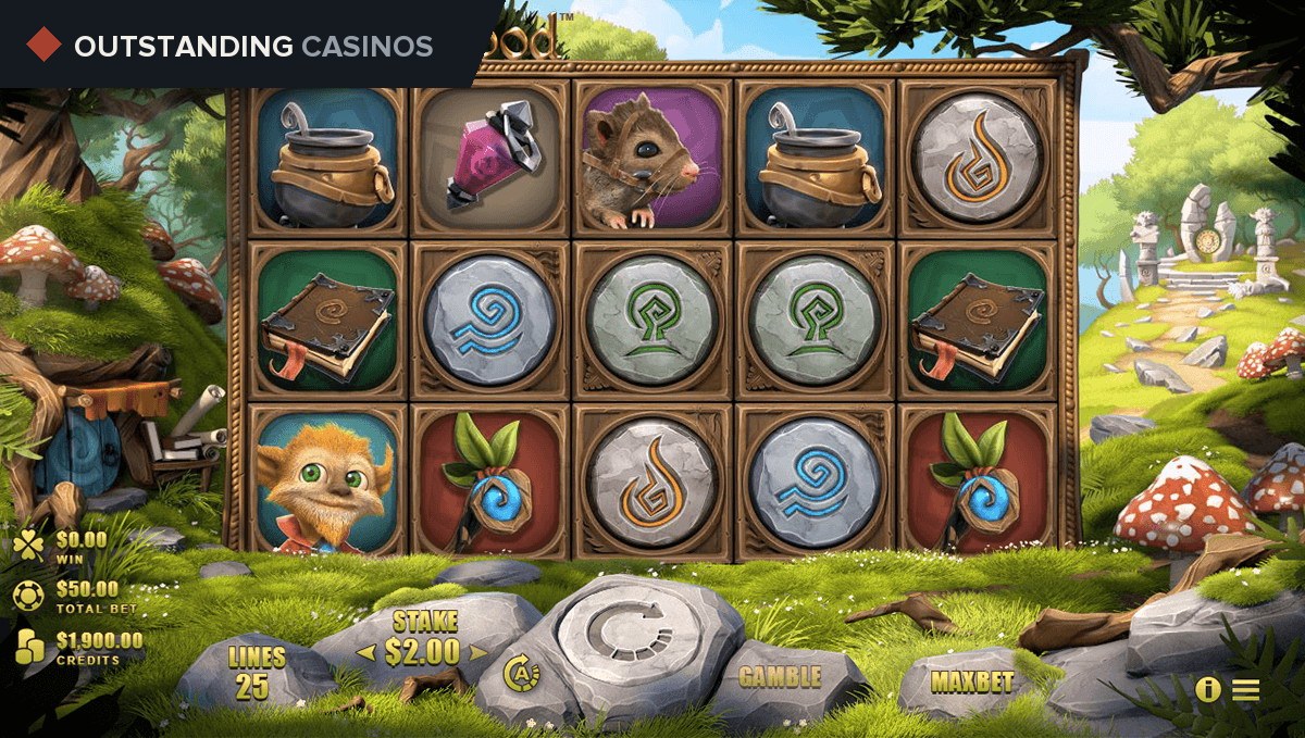 Play Gnome Wood by Microgaming