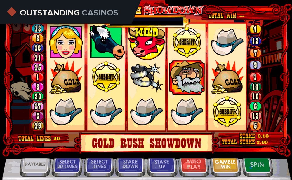 Play Gold Rush Showdown Slots by Ash Gaming For Free