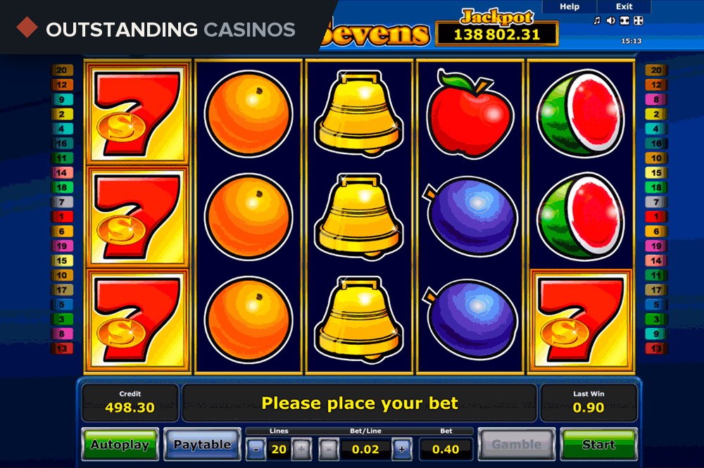 Play Golden Sevens By Novomatic Info