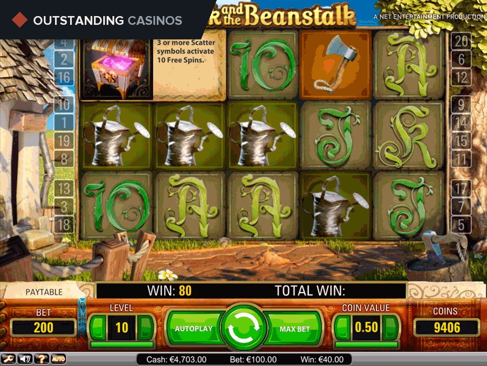 Play Jack and the Beanstalk By NetEnt