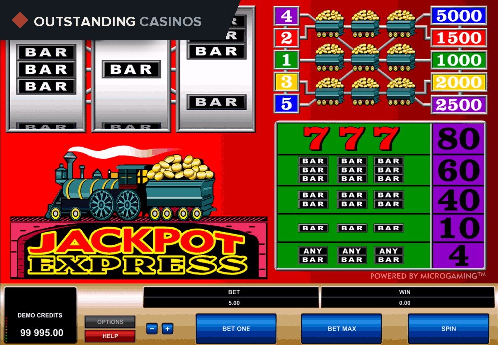 Play Jackpot Express by Microgaming