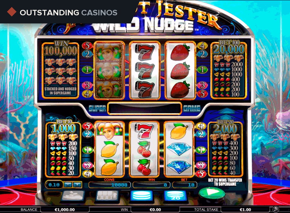 Play Jackpot Jester Wild Nudge Slot Online by NextGen Gaming