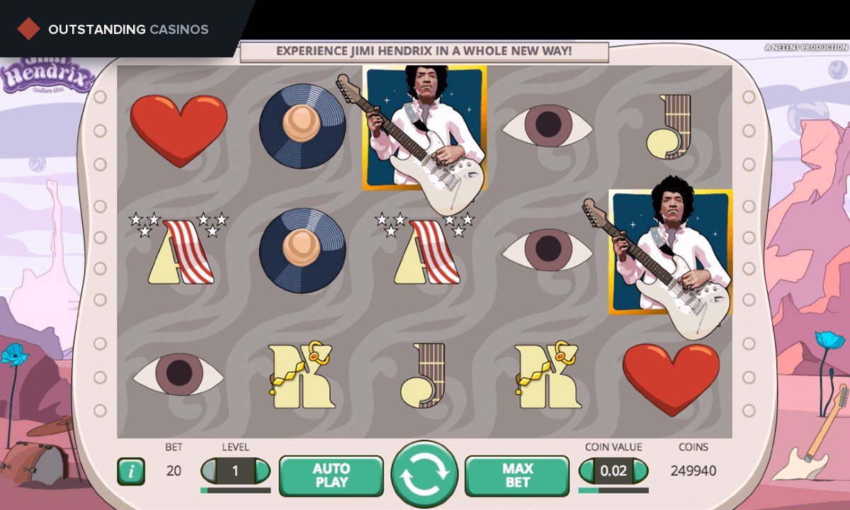 Play Jimi Hendrix By NetEnt