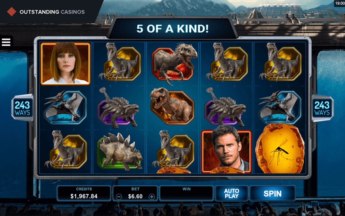 Play Jurassic World by Microgaming