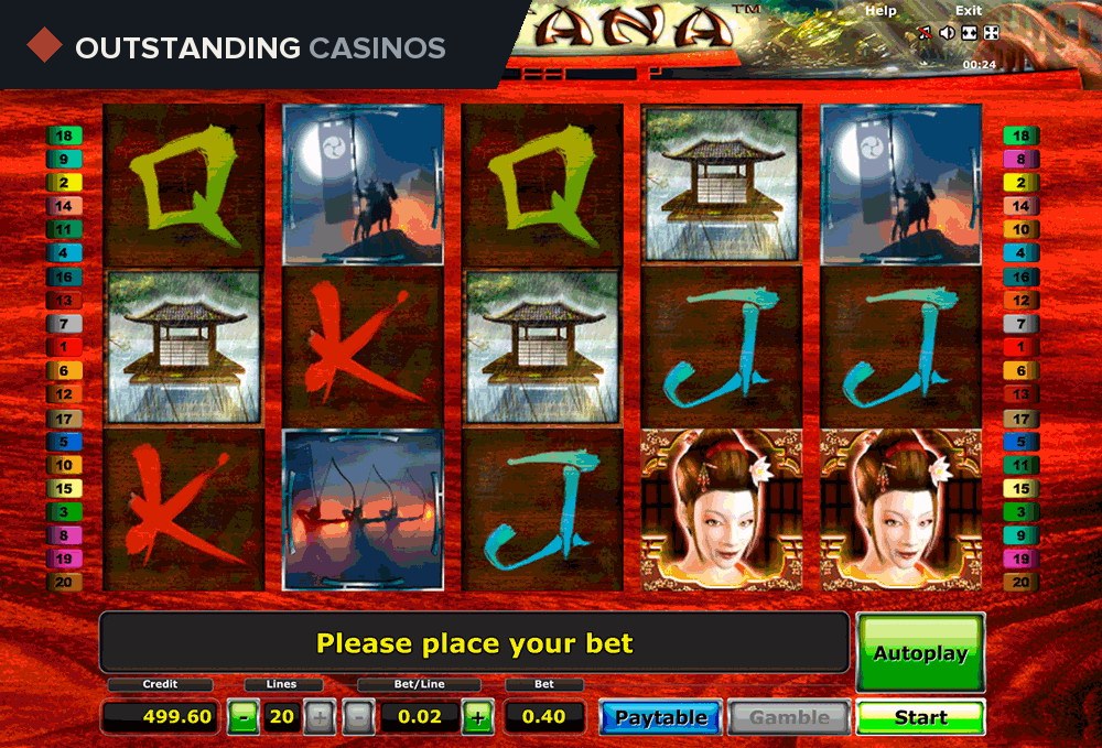 Play Katana By Novomatic Info