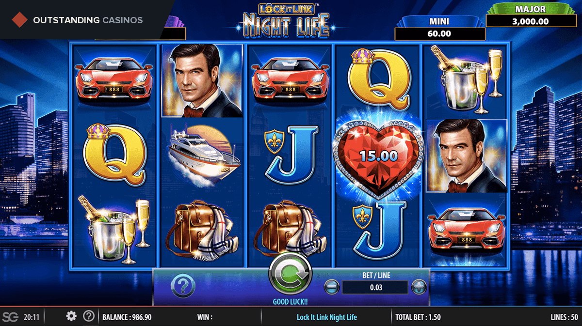Play Lock it Link Nightlife By WMS
