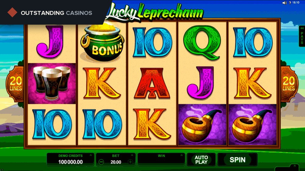 Play Lucky Leprechaun by Microgaming