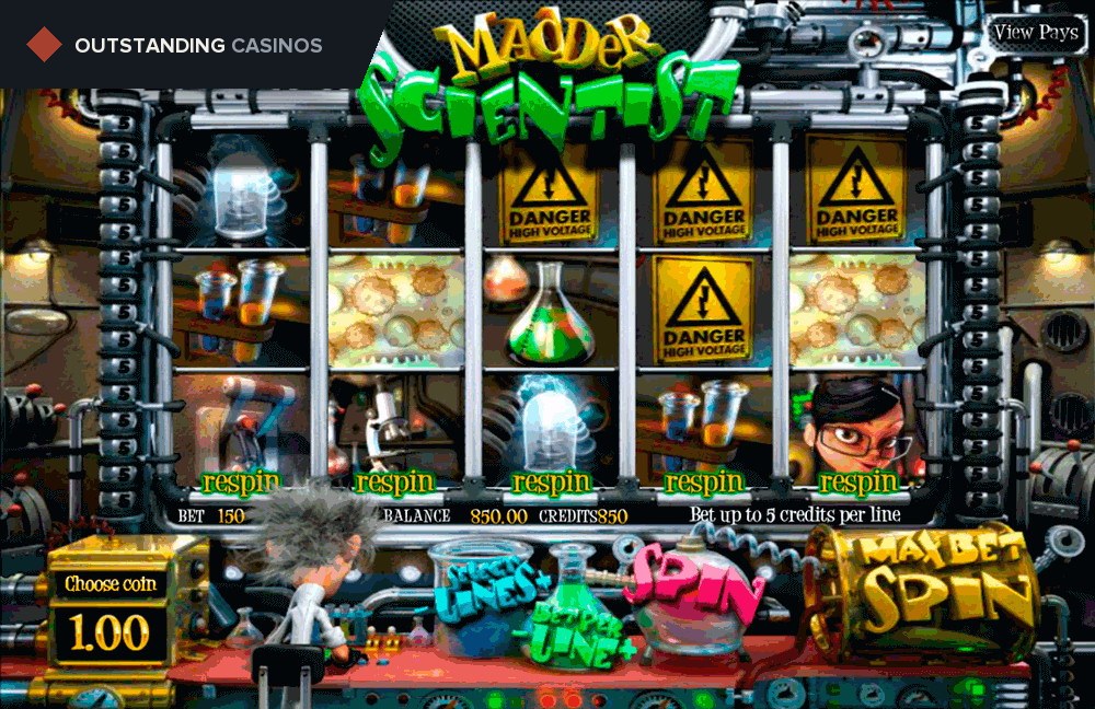 Play Madder Scientist By BetSoft