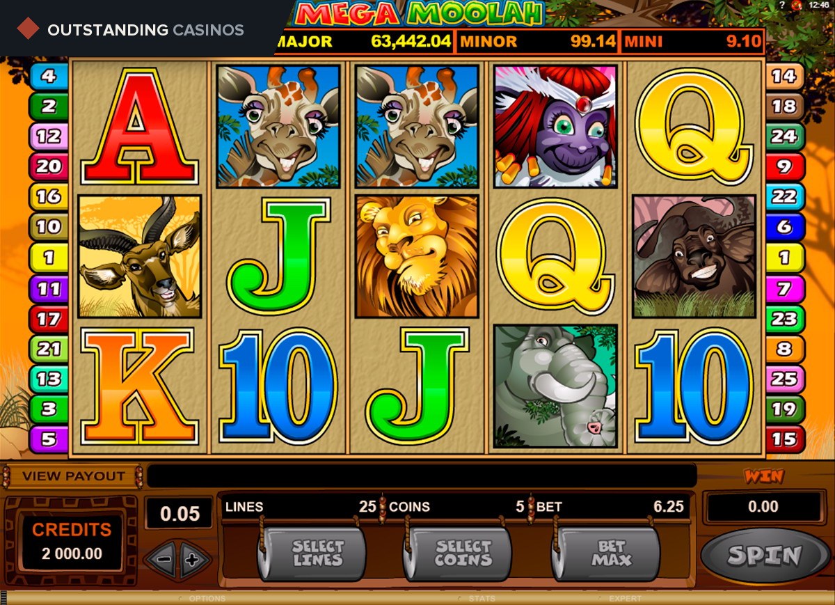 Play Mega Moolah by Microgaming