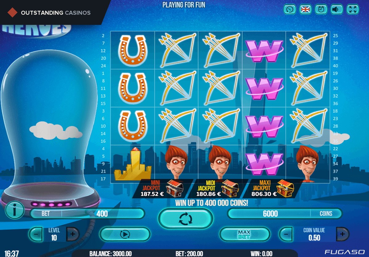 Play Mega Power Heroes By Fugaso