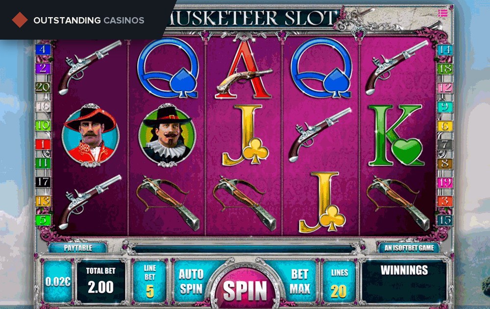 Play Musketeer Slot By iSoftBet