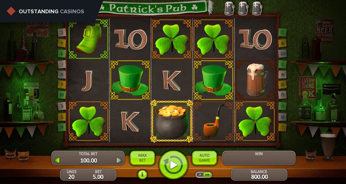 Play Patrick’s Pub By Booongo