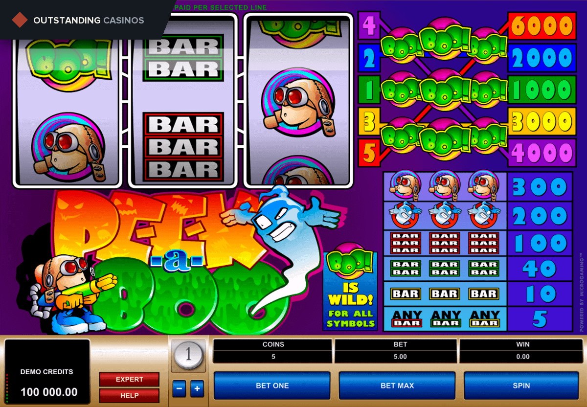 Play Peek A Boo by Microgaming