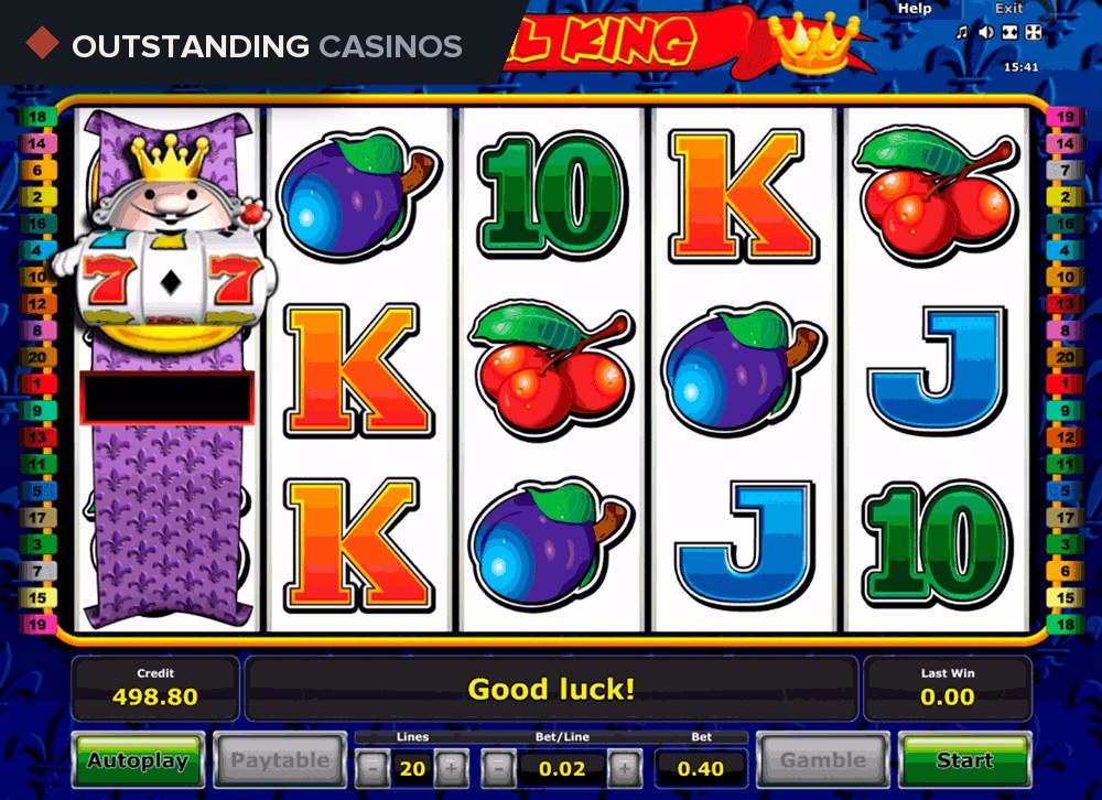 Play Reel King By Novomatic Info