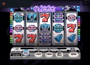 Retro Reels Diamond Glitz Slots by Microgaming For Free