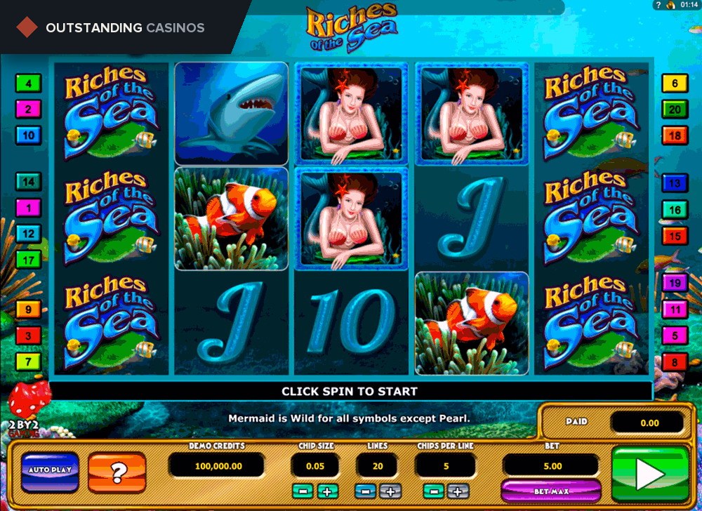 Play Riches of the Sea By 2By2 Gaming