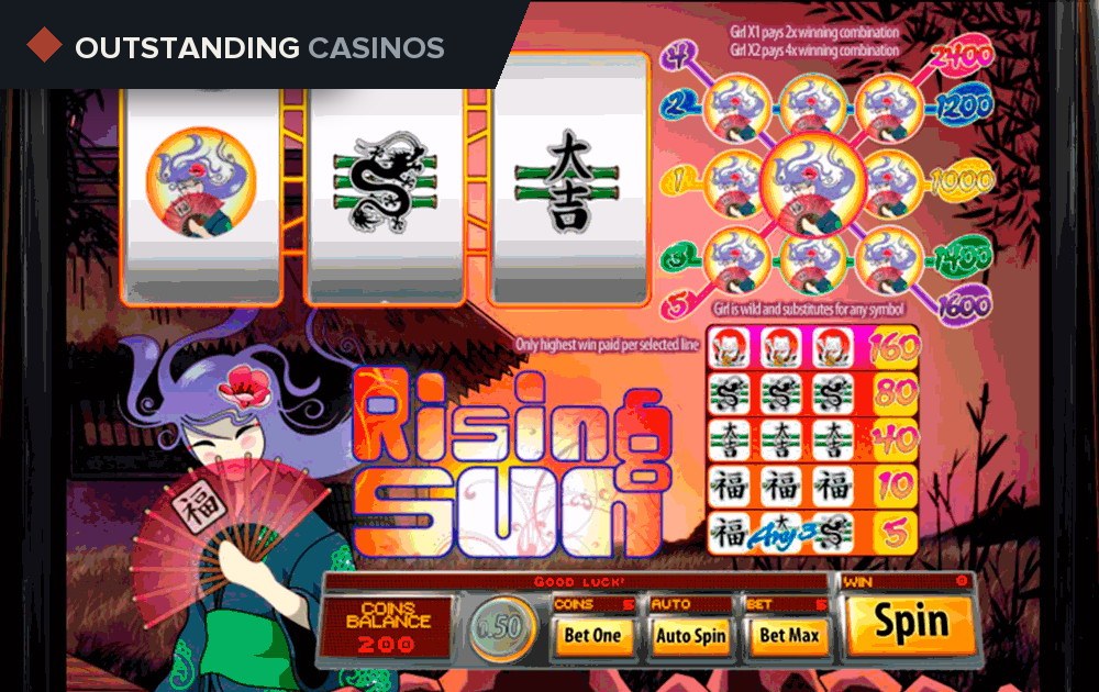 Play Rising Sun (3 reels) By Saucify