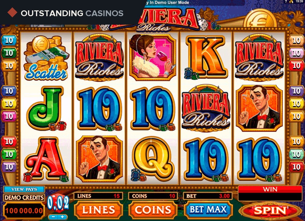Play Riviera Riches by Microgaming