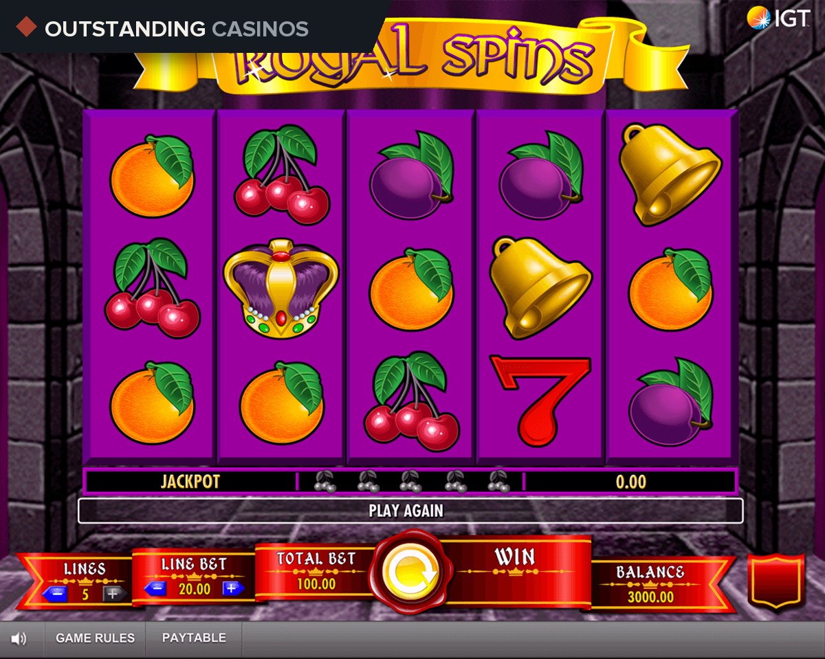 Play Royal Spins By IGT