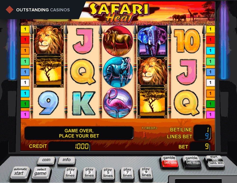 Play Safari Heat By Novomatic Info