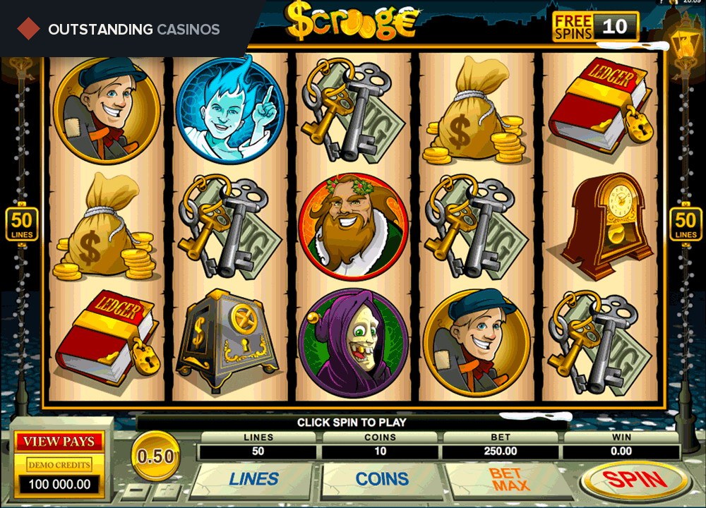 Play Scrooge by Microgaming