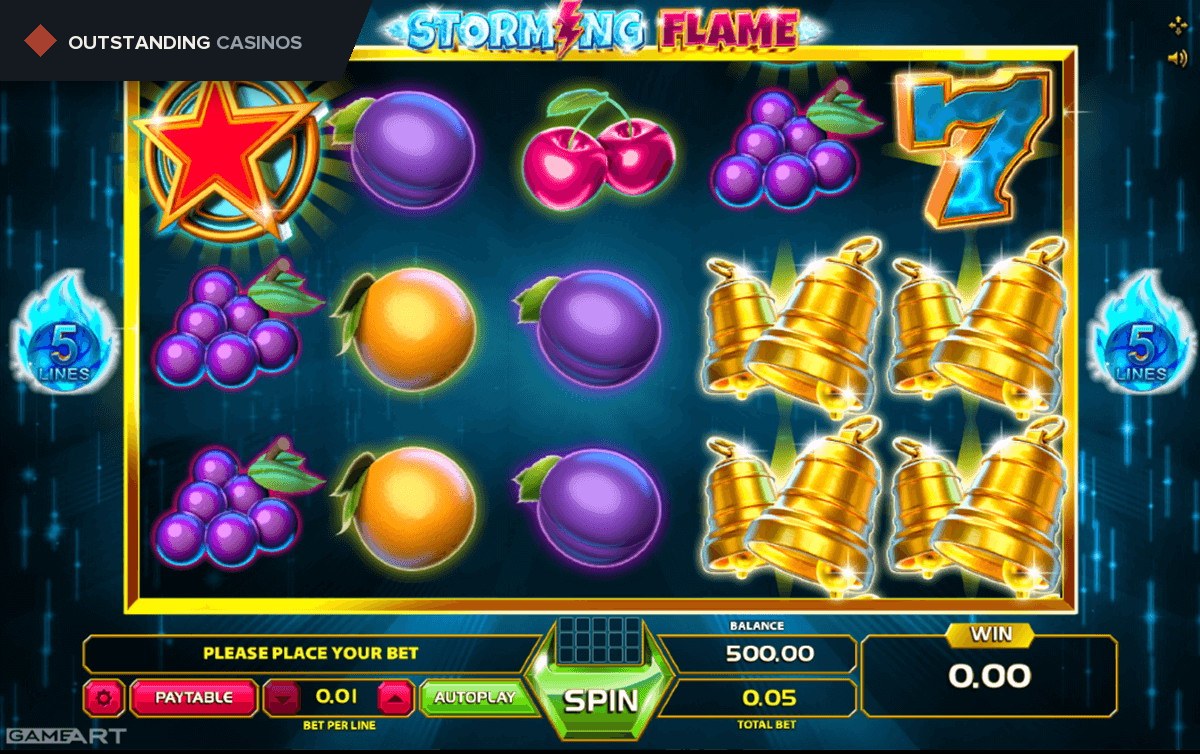 Play Storming Flame By GameArt