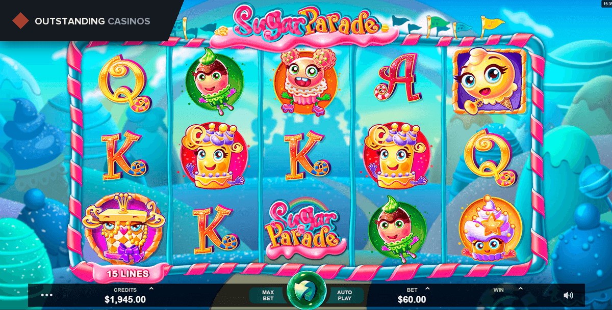 Play Sugar Parade Slots  by Microgaming For Free