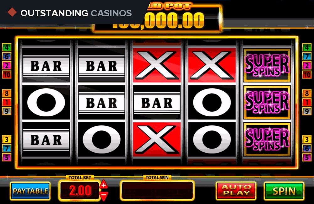 Play Super Spins Bar X Gold By Blueprint