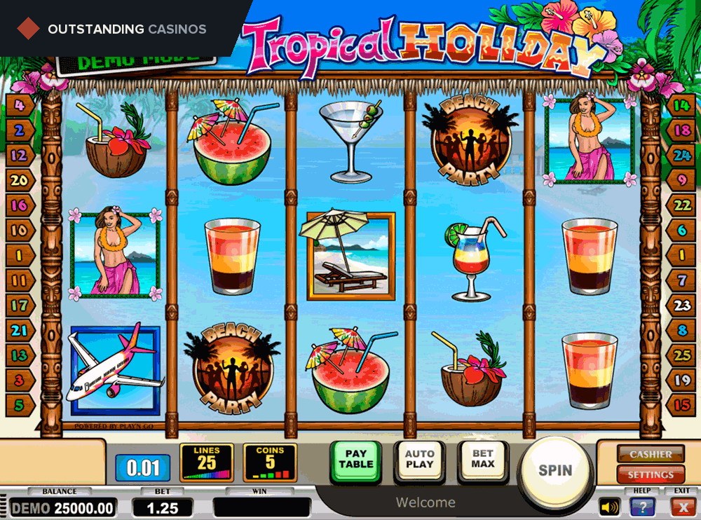 Play Tropical Holiday By Play’n Go