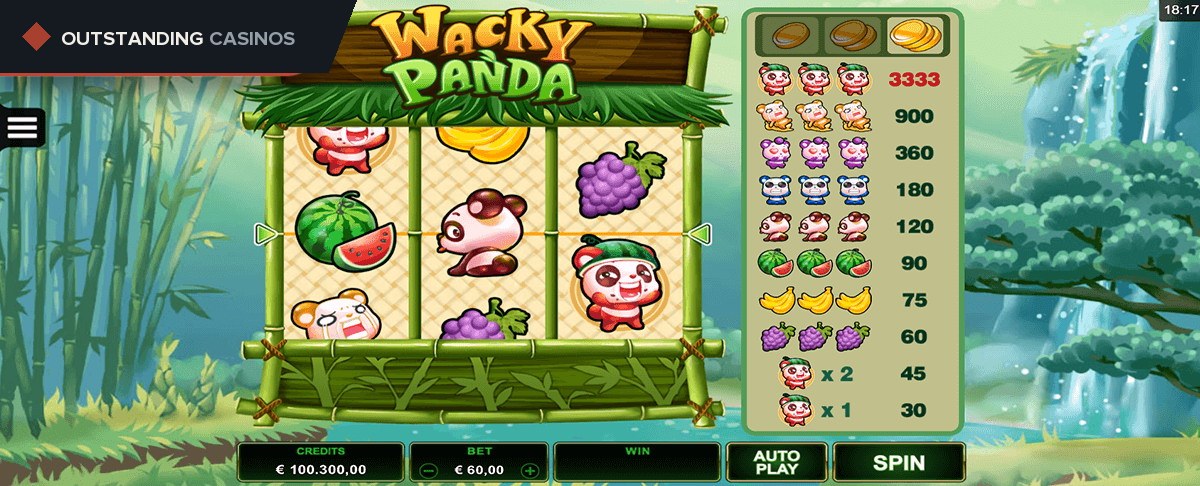 Play Wacky Panda by Microgaming